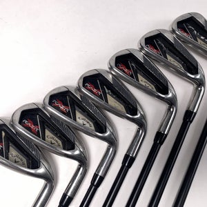 Callaway Razr X Iron Set 6-PW+AW+SW 75g Regular Graphite Mens RH