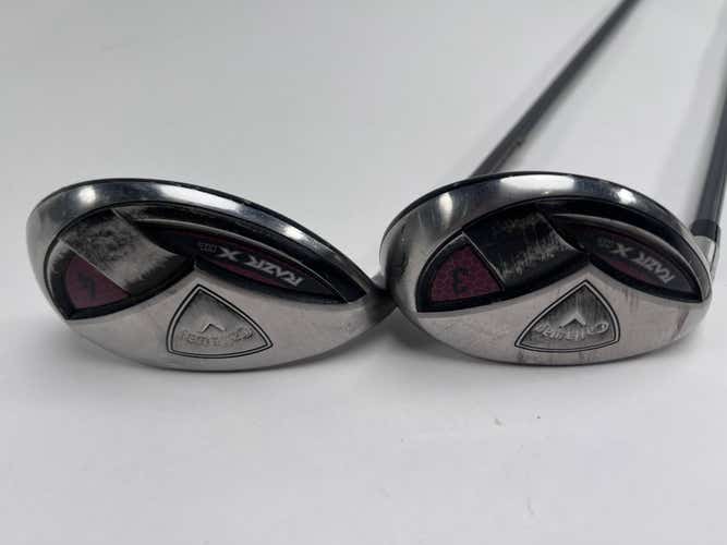 Callaway Razr X HL 3 & 4 Hybrid Set 21* 24* 50g Ladies Graphite Womens LH
