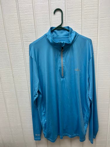 Habit Light Blue Men’s XL Lightweight Long Sleeve Quarter Zip Fishing Shirt