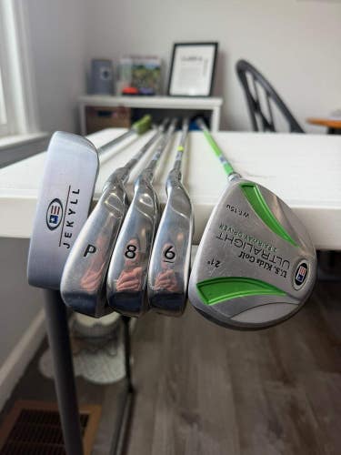 US Kids Ultralight WT-15u Complete Club Set 57" Youth Flex NICE