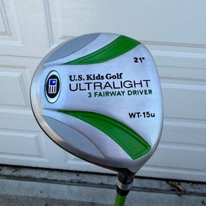US Kids Ultralight WT-15u Fairway Driver 21 57" Youth Flex +HC MINT
