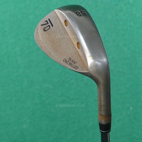 Sub 70 Raw CNC Milled Forged 58 LW Lob Wedge KBS Tour 120 Steel Stiff