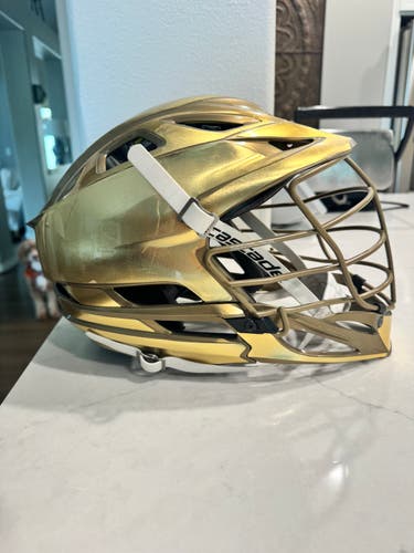 Cascade R Lacrosse Helmet (Used) Gold Headwrapz