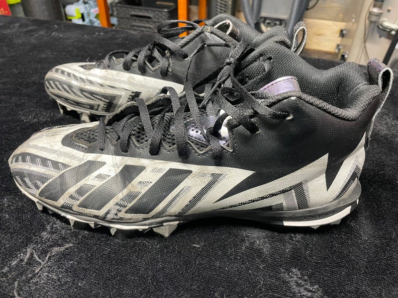 Black Men's Size M 10.0 (W 11.0) Adidas Molded Cleats (Used)