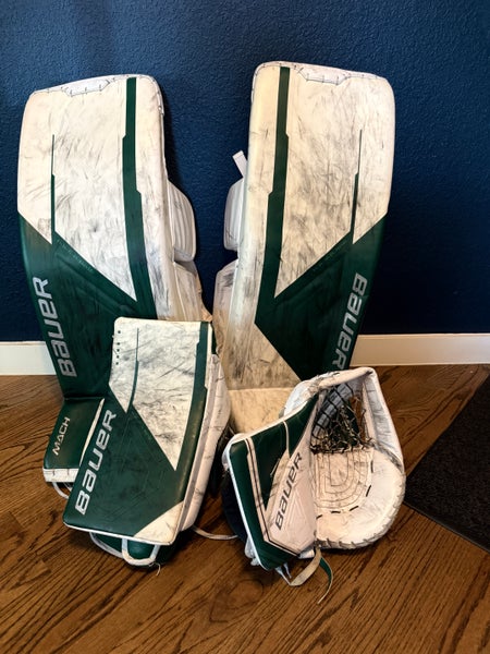 Medium Bauer Mach/Ultrasonic Regular Goalie Full Set Pro Stock (Used) - Matt Murray Texas Stars
