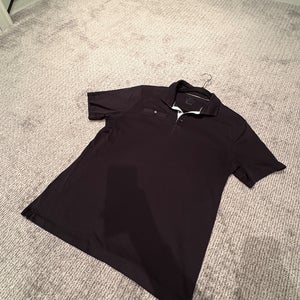 Plain Black Men's DRI-FIT Nike Golf Shirt - Medium