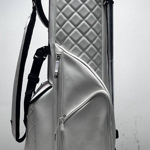 G Fore Vessel Lightweight Stand Bag White 4-Way Divide Single Strap Golf Bag