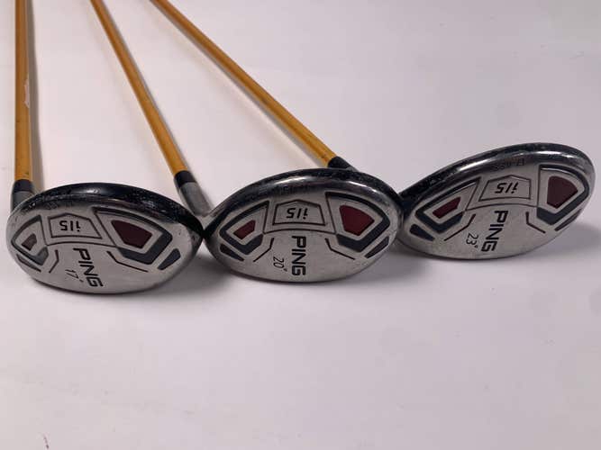 Ping i15 Hybrid Set 2 3 4 17* 20* 23* UST Mamiya AvixCore 85g Stiff Graphite RH