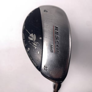 TaylorMade Rescue Mid 4 Hybrid 22* 65g Regular Graphite Mens RH