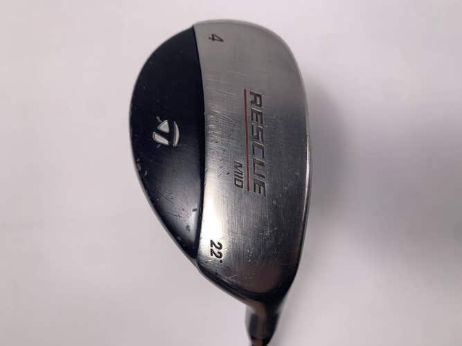 TaylorMade Rescue Mid 4 Hybrid 22* Light Metal 95g Regular Steel Mens RH