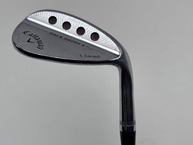 Callaway Mack Daddy 4 Chrome Wedge 56* 10 Bounce S-Grind S200 115g Steel Mens RH