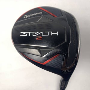TaylorMade Stealth 2 3 Fairway Wood 15* HZRDUS 6.5 Dual Torsional XStiff RH