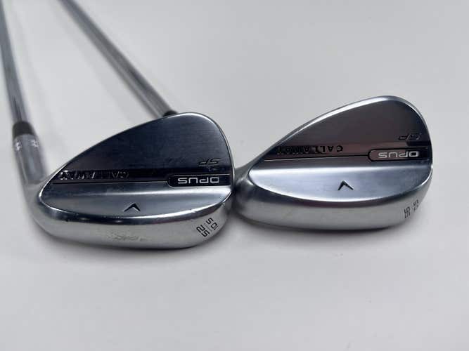 Callaway Opus SP Brushed Chrome Wedge Set 52* 10 56* 10 S400 Stiff Steel Mens RH