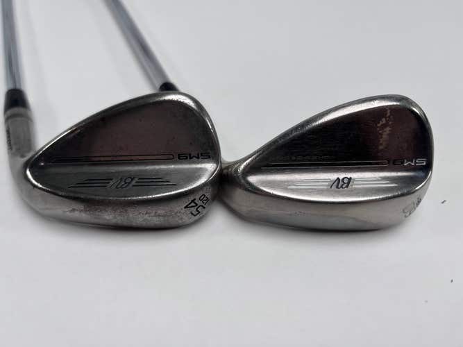 Titleist Vokey SM9 Brushed Steel Wedge Set 54*12 | 60*8 DG S400 Stiff RH