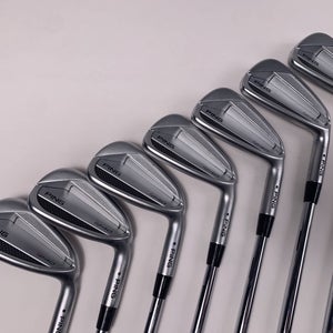 Ping i240 Iron Set 4-PW Black Dot KBS $-Taper 130g Extra Stiff Steel RH +1/4"