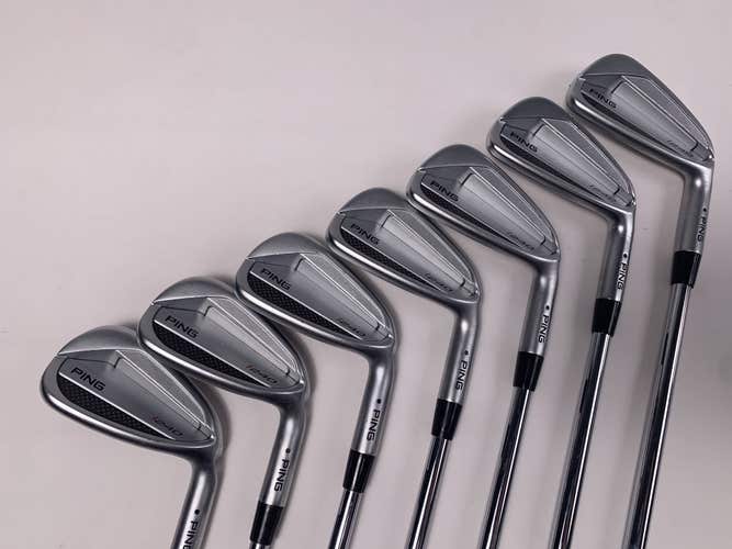 Ping i240 Iron Set 4-PW Black Dot KBS $-Taper 130g Extra Stiff Steel RH +1/4"