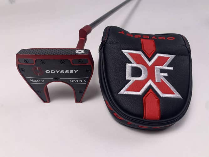 Odyssey Red Milled Seven X Putter 35" SuperStroke Pistol 2.0 Mens RH HC