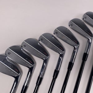 TaylorMade P7TW 2019 Tiger Woods Iron Set 4-PW KBS $-Taper Black X-Stiff RH