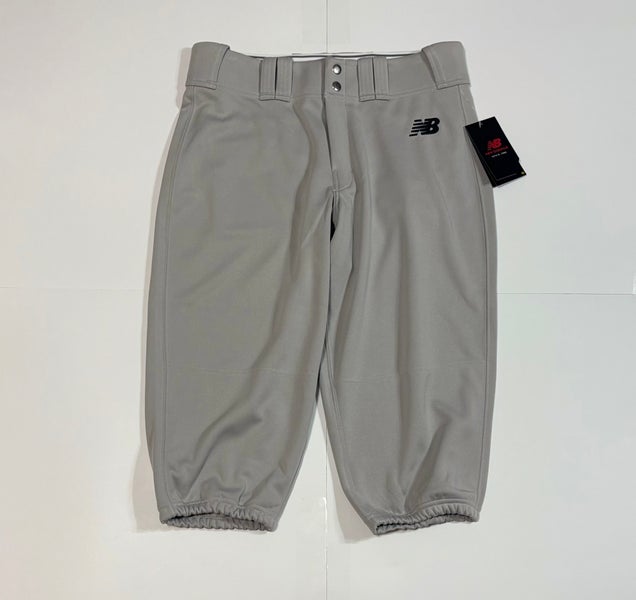 Gray Men's Medium Adult New Balance Game Pants (New) Adversary 2 Knicker Solid Athletic fit - BMP236