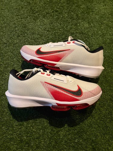 Nike Air Zoom Infinity Tour 2 Golf Red Shoes (Wide) FD0218 101 Men’s Size 10