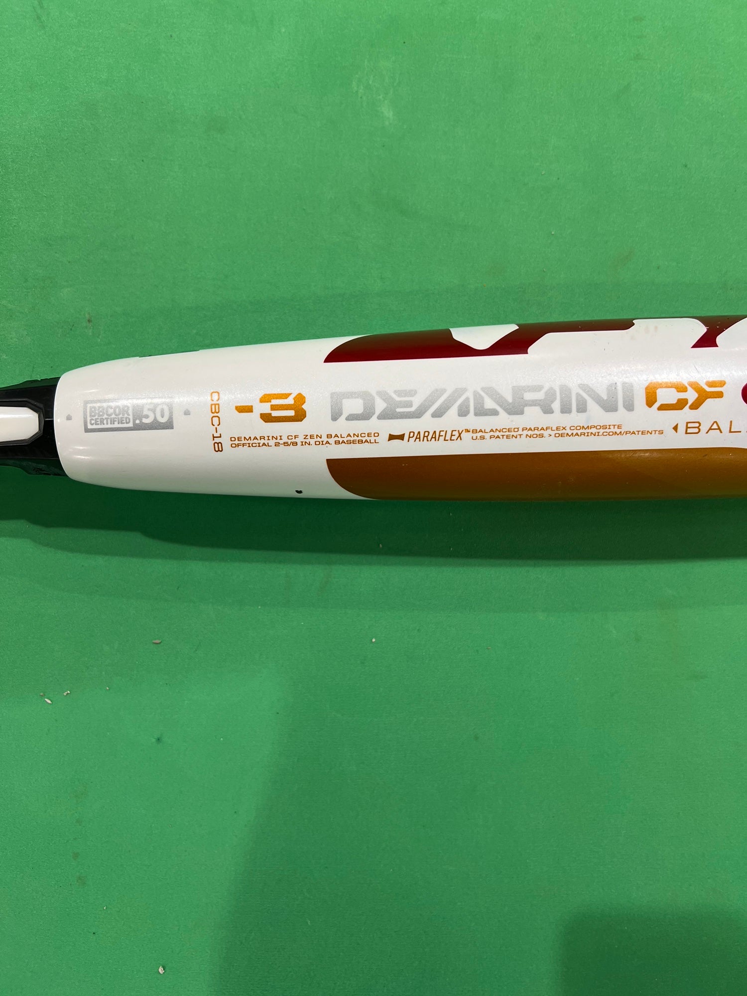 Batte de baseball zen DeMarini CF 33 pouces/30 oz (-3) composite BBCOR