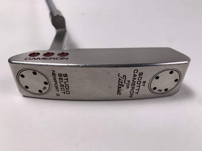 LEFTY Scotty Cameron Studio Select Newport 2 Putter 34" SuperStroke Slim 3.0 LH