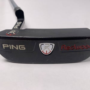 LEFTY Ping Redwood D66 Black Satin Putter 34.5" Black Dot Mens LH