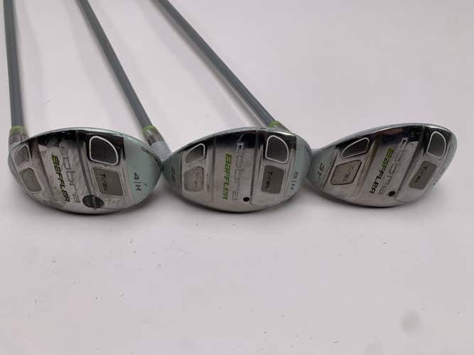 Cobra Baffler T-Rail Hybrid Set 4 5 6 25* 28* 31* Tour AD Ladies Womens RH