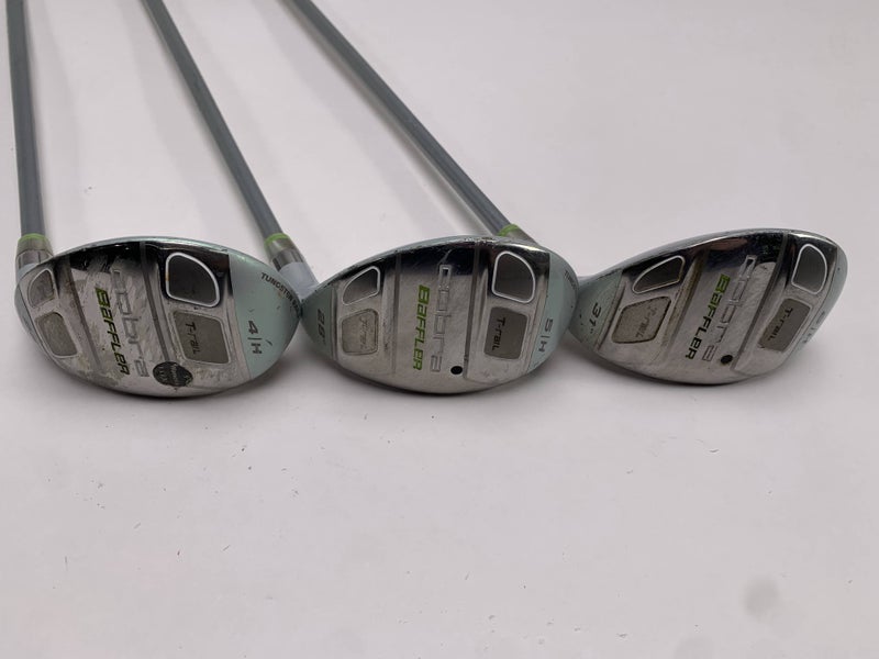 Cobra Baffler T-Rail Hybrid Set 4 5 6 25* 28* 31* Tour AD Ladies Womens RH