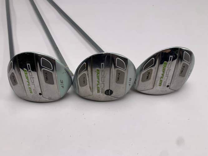 Cobra Baffler T-Rail Womens Wood Set 3 5 7 | 18* 20* 22* Ladies Womens RH