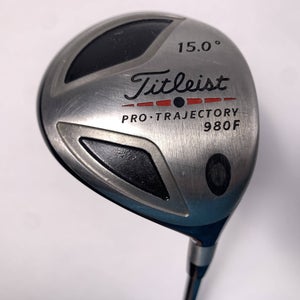 Titleist 980 F 3 Fairway Wood 15* 4375 Stiff Graphite Mens RH