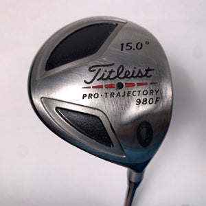 Titleist 980 F 3 Fairway Wood 15* 4375 Regular Graphite Mens RH