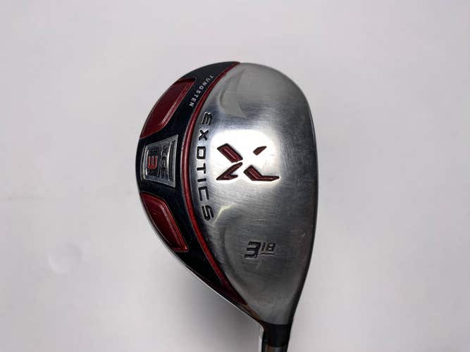 Tour Edge Exotics XCG3 3 Hybrid 18* Fujikura Motore 80g Regular Graphite Mens RH