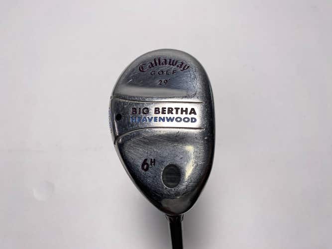 Callaway Big Bertha Heavenwood 6 Hybrid 29* Gems 55g Ladies Graphite Womens RH