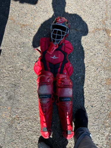 Red All Star System 7 Axis Catcher's Set (Used)
