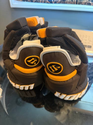 Brown Bruins custom Warrior AX1 Pro Gloves 13" (Used)