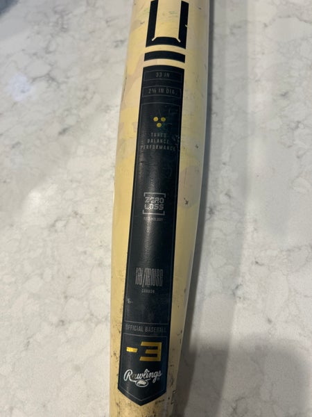 2025 Rawlings Icon Composite BBCOR Certified Bat (-3) 30 oz 33" (Used)