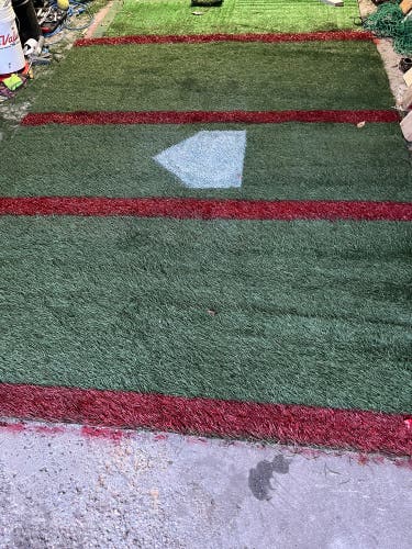 (New) 105” by 80” synthetic turf hitting mat for baseball or softball Training