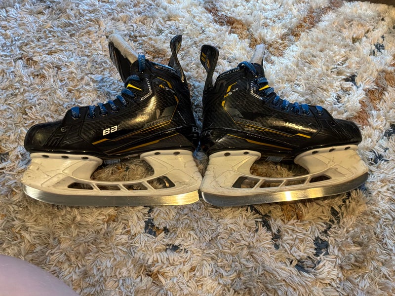 Black/Yellow Bauer Supreme M5 Pro Hockey Skates Regular Width Size 3 (Used)