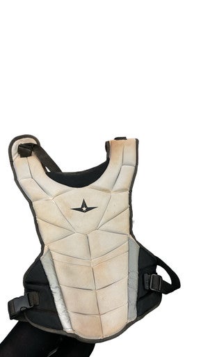 Used All Star CHEST PROTECTOR Catchers Chest Protector White Intermed 11859-S000029327