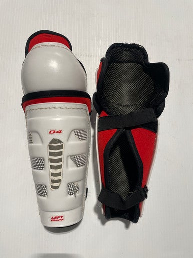 Used D4 Youth Shin Guards White 10" 11769-S000029358