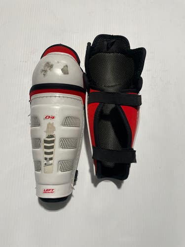 Used D4 Youth Shin Guards White 10" 11769-S000029359