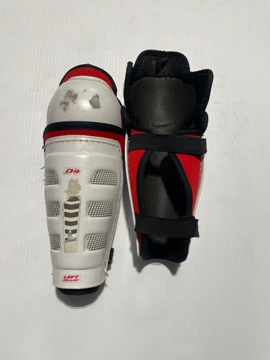 Used D4 Youth Shin Guards White 10" 11769-S000029359