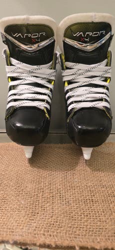 Black/Yellow 2024 Bauer Vapor 4 Hockey Skates Regular Width 10.5 (New)