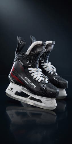 Black/Red Custom 2024 Bauer Supreme Shadow Hockey Skates 7 (Used)