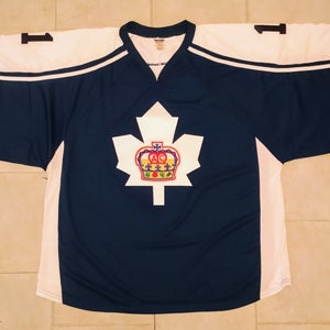 H7600 "Marlies" Style Hockey Goalie Jersey - 4XL - Navy -NEW