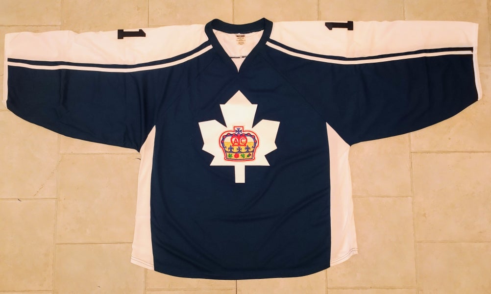 H7600 "Marlies" Style Hockey Goalie Jersey - 4XL - Navy -NEW