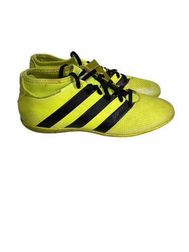 Used Adidas Soccer Indoor Shoes Optic Yellow Senior 6.5 11847-S000033534
