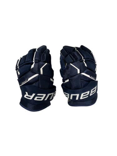 Used Bauer SUPREME Senior Gloves Navy Blue 14" 11847-S000033526