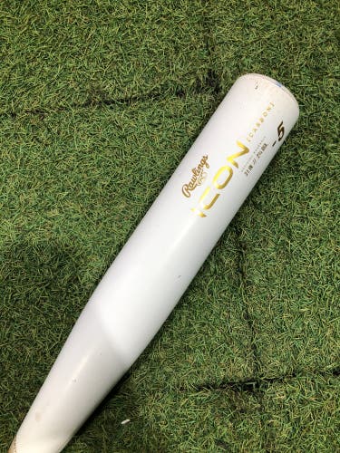 2024 Rawlings Icon Composite Bat USSSA Certified (-5) Composite 26 oz 31" (Used)